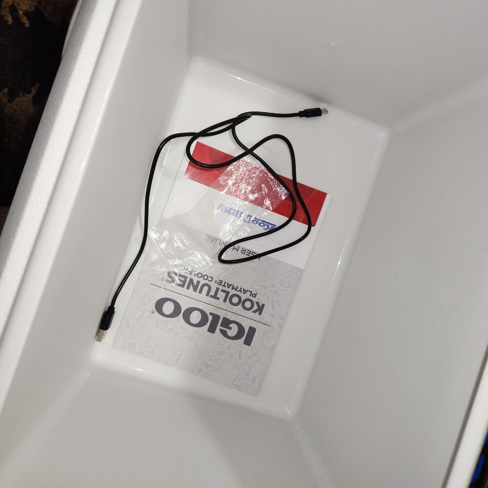 Igloo White Cooler & Speaker